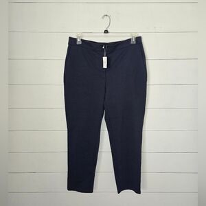 Eileen Fisher Pants Women Navy Blue  Straight leg  office organic work large